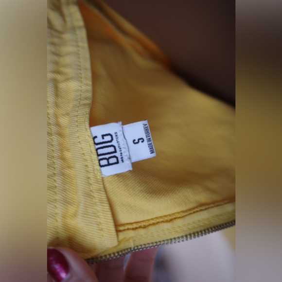 Urban Outfitters Yellow Mini Denim dress S - Picture 4 of 7